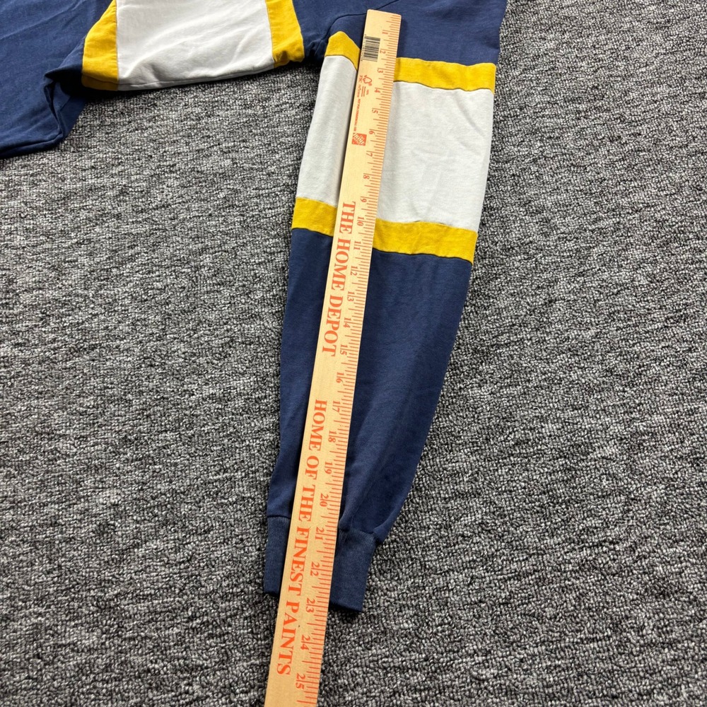 Vintage 1990s Nutmeg Georgia Tech Rugby Polo Long Sleeve Blue Size Large - Picture 6 of 7